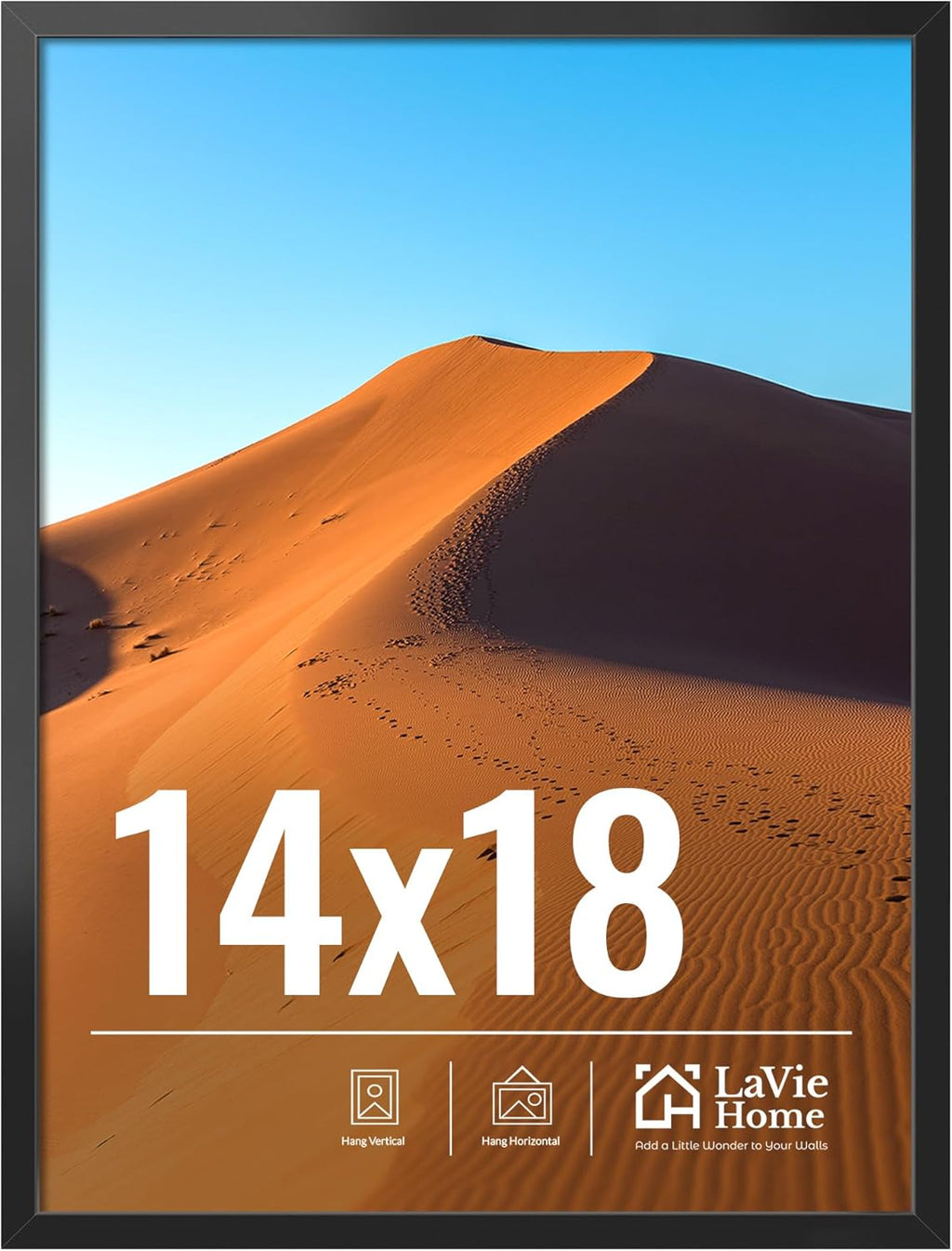 11x14 Black Picture Frame – Wall Display Classic Collection