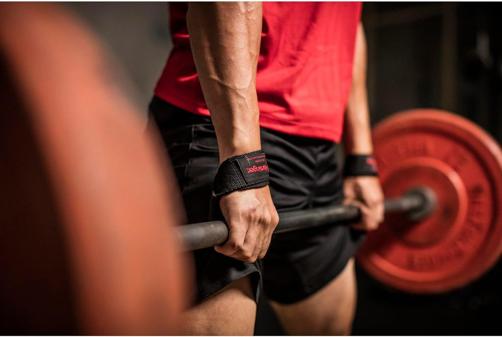 Padded Cotton Lifting Straps with Neotek Cushioned Wrist, 21.5 Inch Length, 1.5 Inch Width, Pair, Weightlifting Wrist Straps for Deadlifts and Strength Training