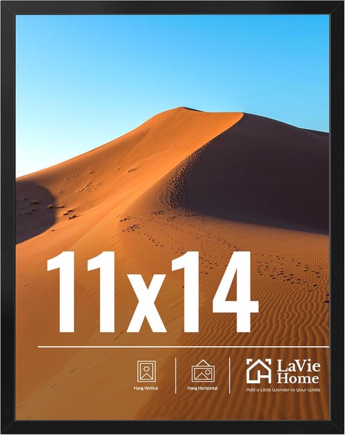 11x14 Black Picture Frame – Wall Display Classic Collection