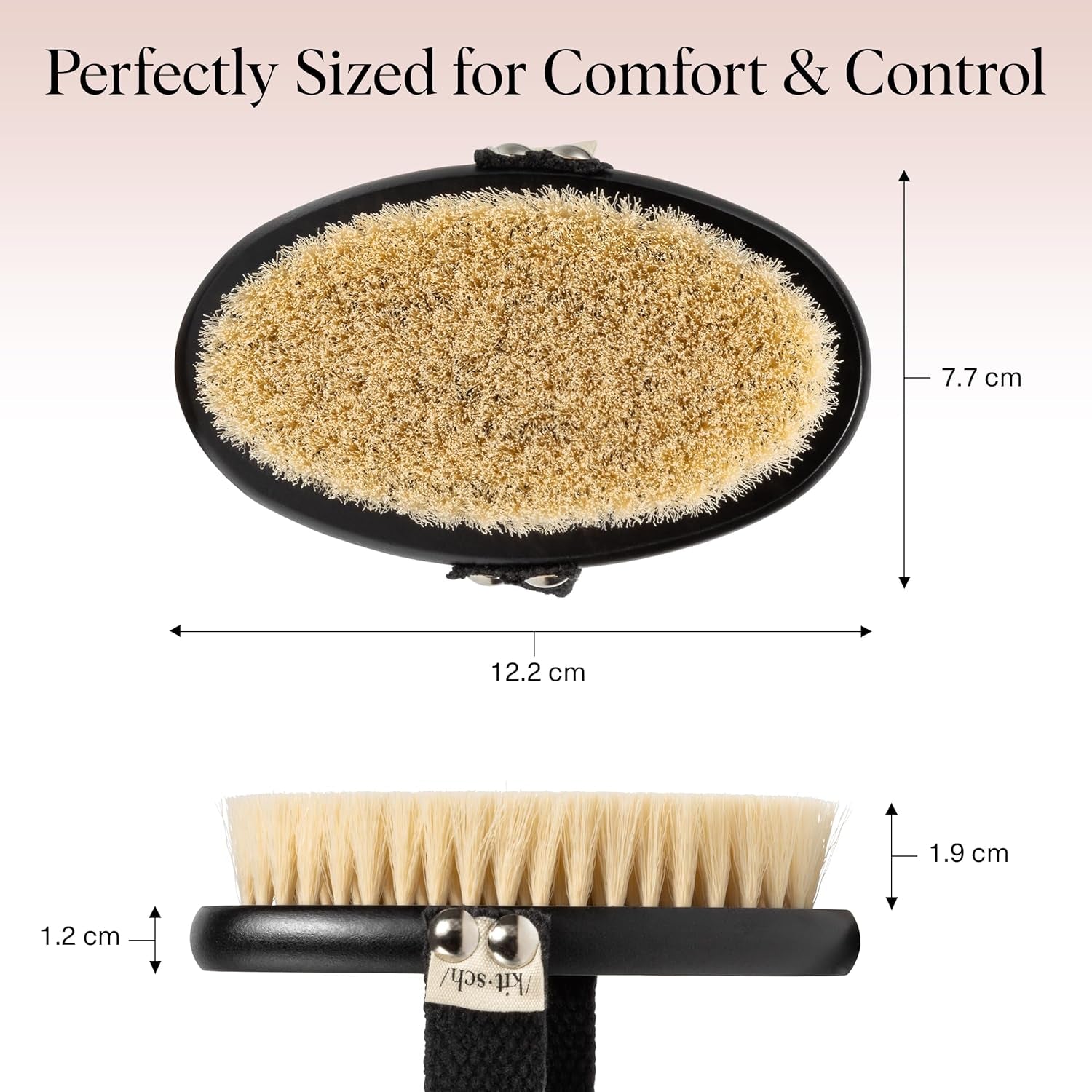 Dry Brushing Body Brush for Lymphatic Drainage- Soft Bristles - Dry Brush to Remove Dry Skin and Improves Blood Circulation, Body Exfoliator Scrubber for Glowing Skin, Sauna Accessories