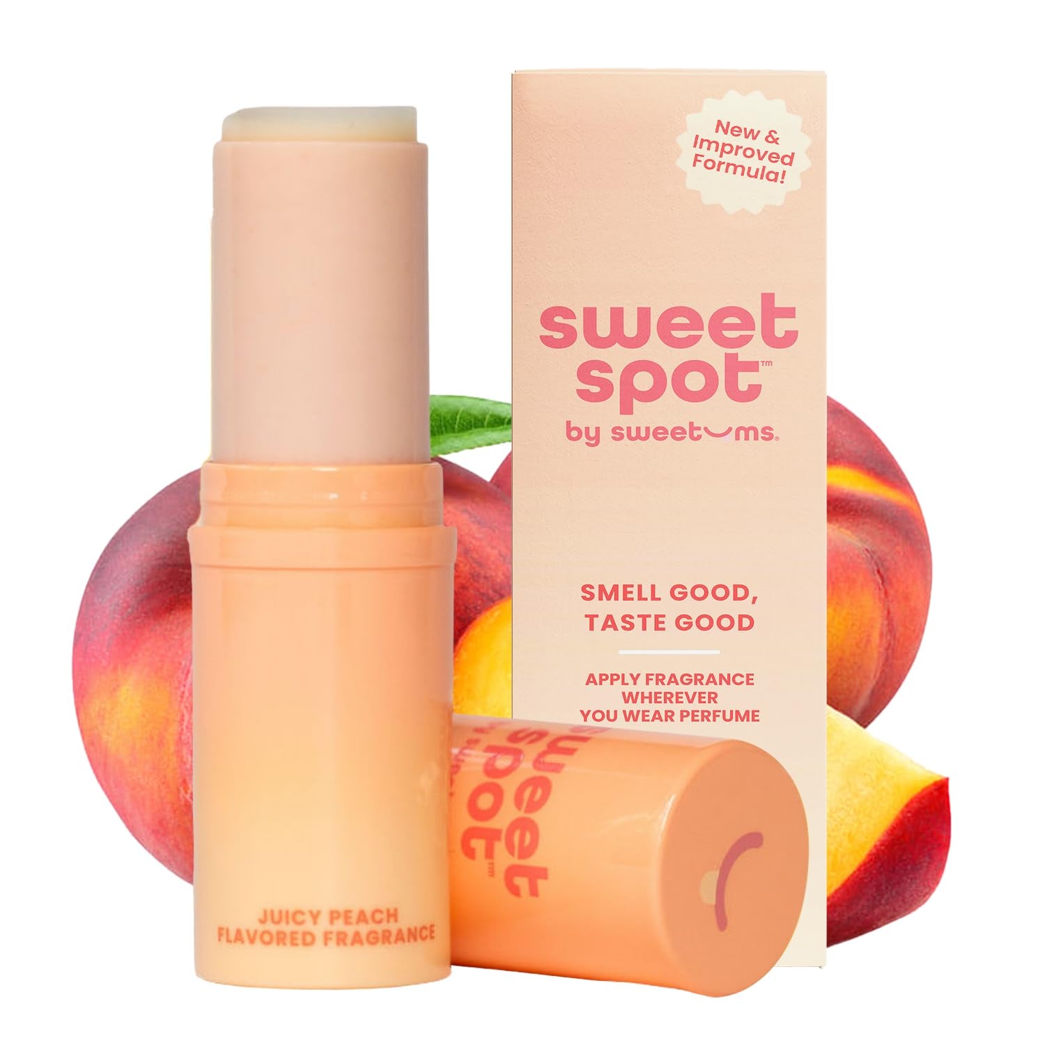 Sweetspot Flavored Solid Perfume Stick, Portable Travel Perfumes for Women, Long Lasting Fragrances, Non Sticky Formula, Natural Ingredients, Fragrance Stick (Strawberries & Cream)