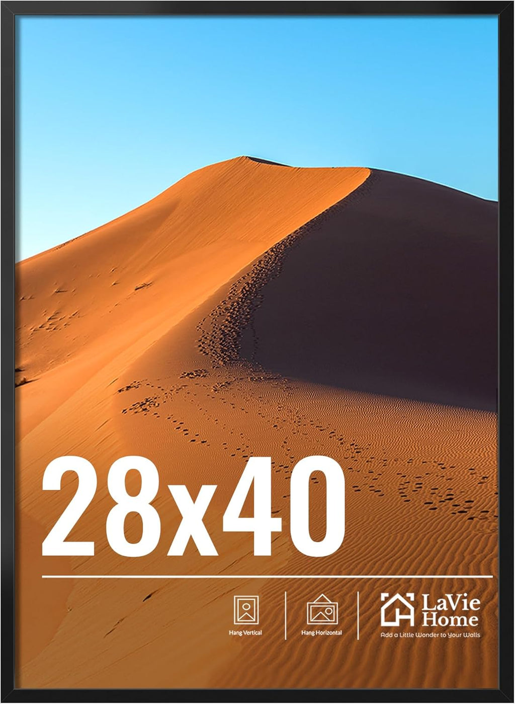 11x14 Black Picture Frame – Wall Display Classic Collection