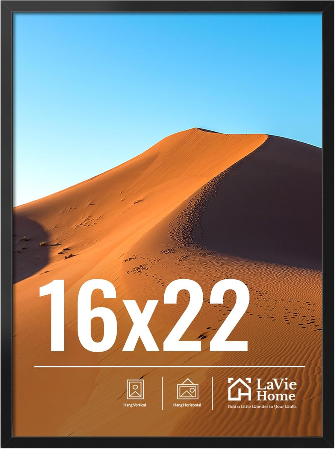 11x14 Black Picture Frame – Wall Display Classic Collection