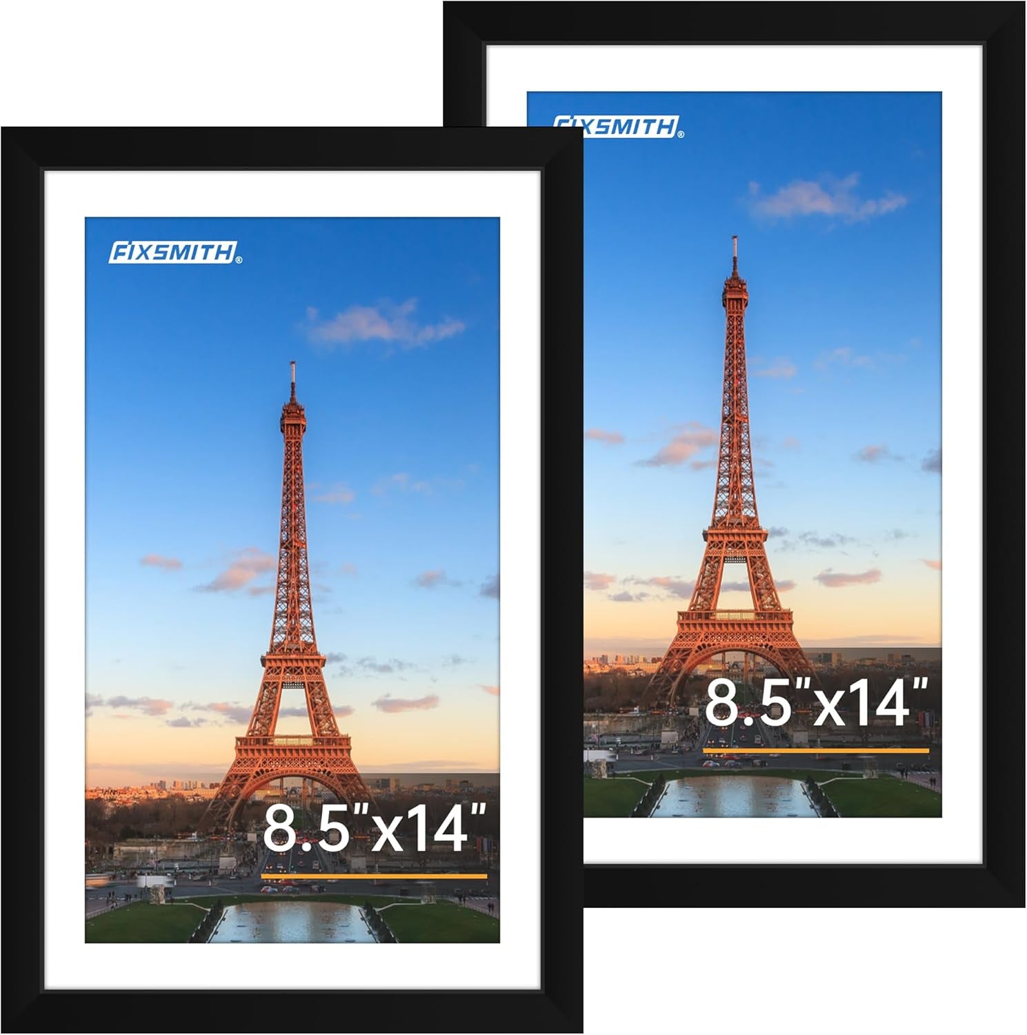 8x10 Picture Frames Set of 2 – Black Wall or Tabletop Display