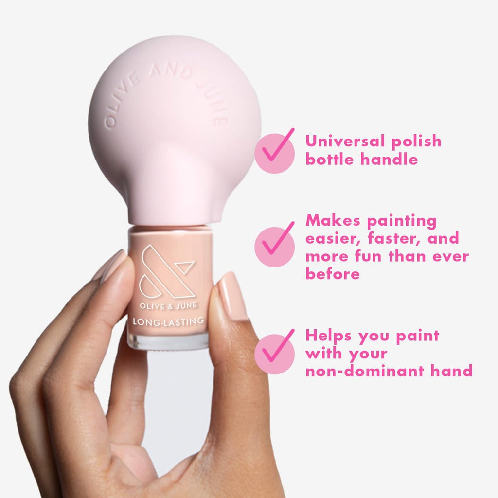 - the Poppy Universal Nail Polish Bottle Handle | Paint with Both Hands | Ergonomic Grip for Neat, Easy, Steady At-Home Manicures | Soft Silicone | Fits Any Bottle | Patented Design