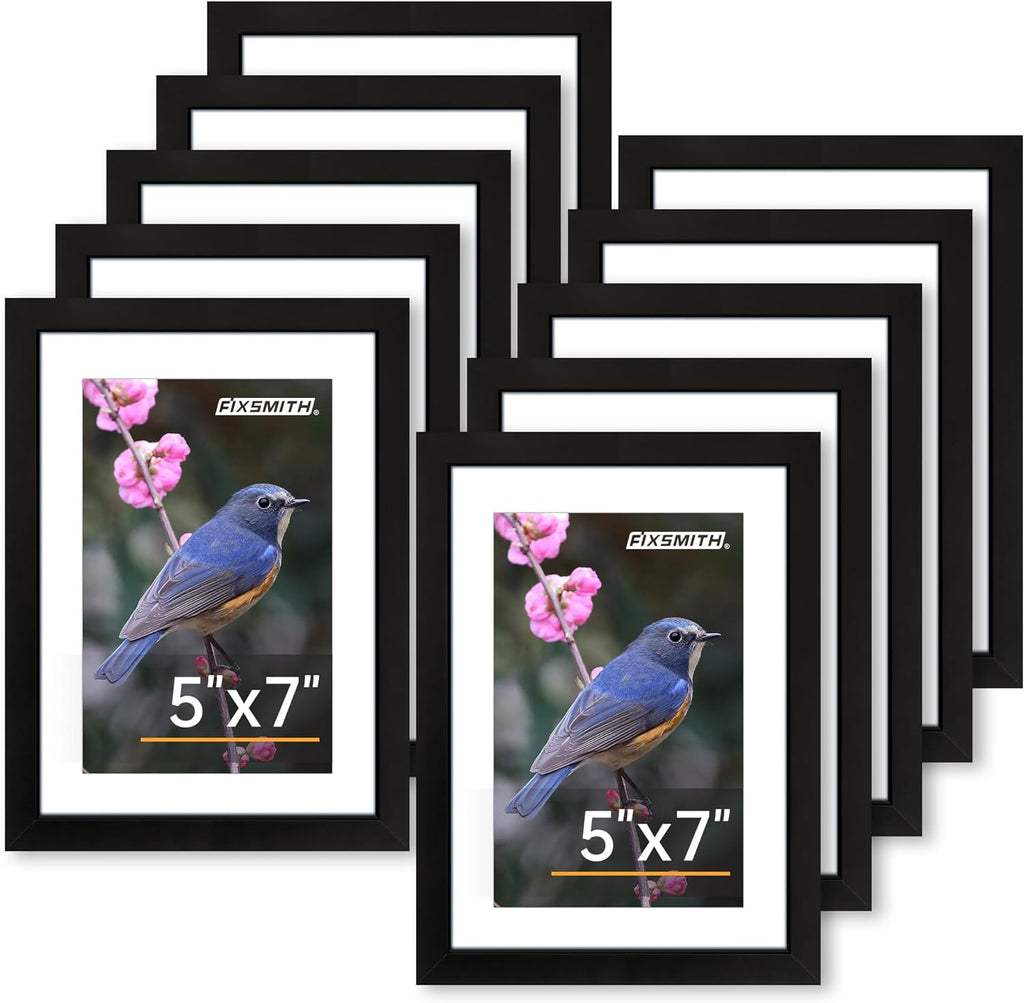 8x10 Picture Frames Set of 2 – Black Wall or Tabletop Display