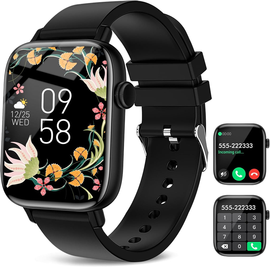 Smart Watch for Android Iphone, 1.9" Fitness Tracker with (Answer/Make Calls) IP 67 Waterproof Sport Digital Watches, Blood Pressure Heart Rate Monitor Step Counter Sleep Tracker