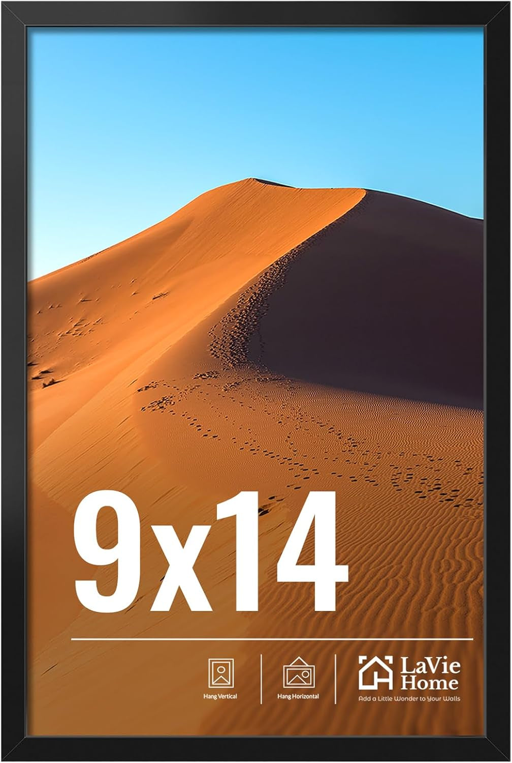 11x14 Black Picture Frame – Wall Display Classic Collection