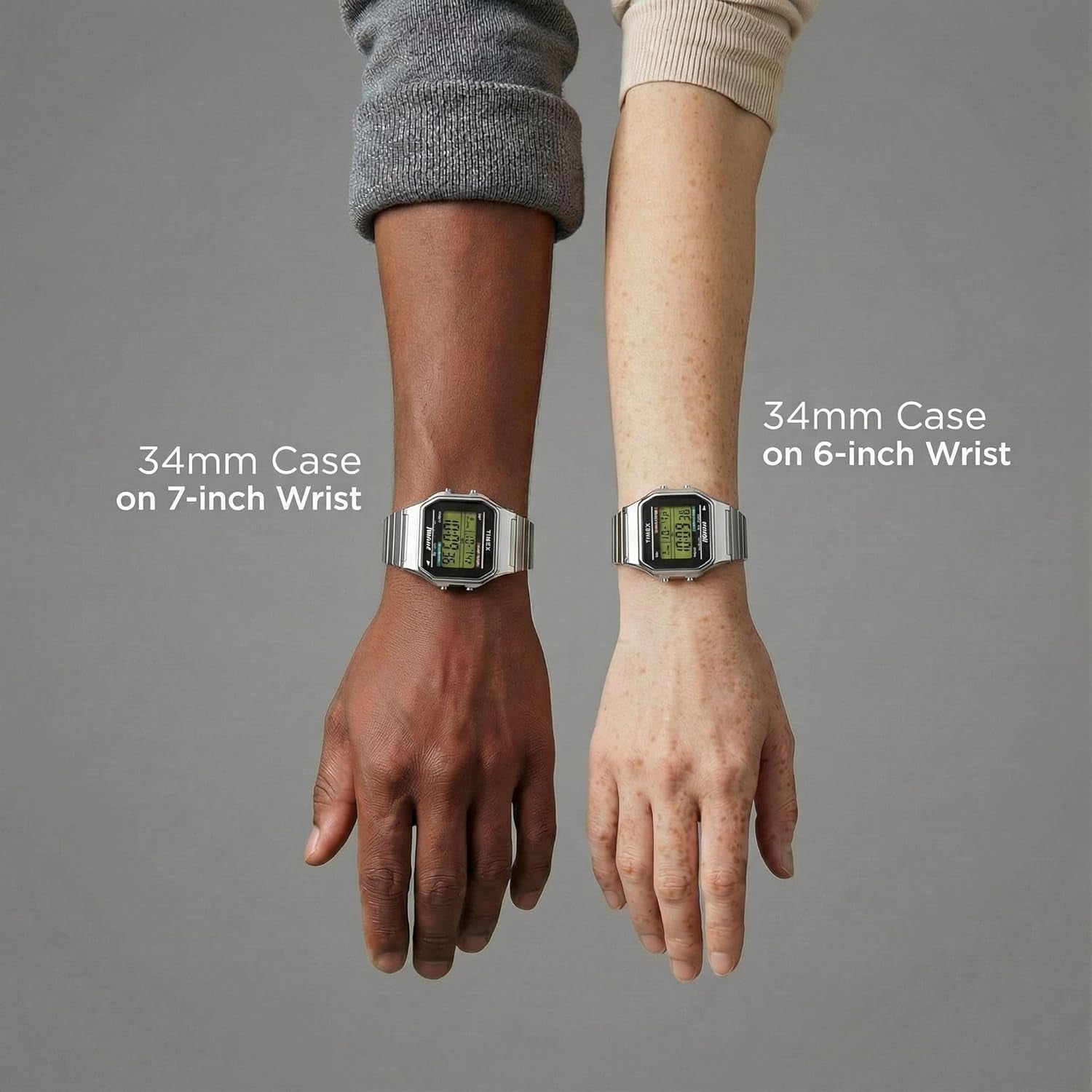 Men'S Classic Digital 34Mm Watch
