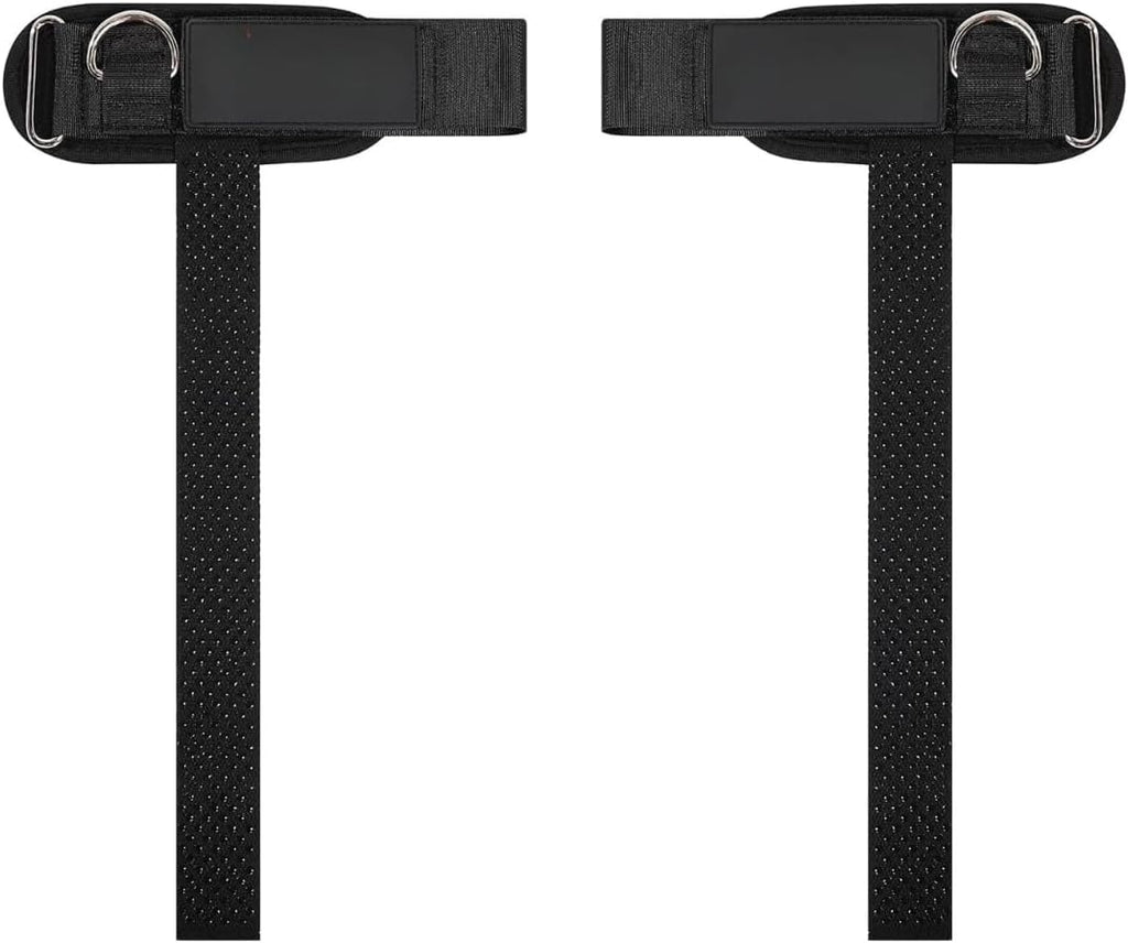 Weight Lifting Straps with Cuffed D Ring, Wrist Support for Men, Heavy Duty Thick Comfortable Lifting Straps, Secure Fit, Enhanced Grip, Straps for Weightlifting & Gym Training, Black