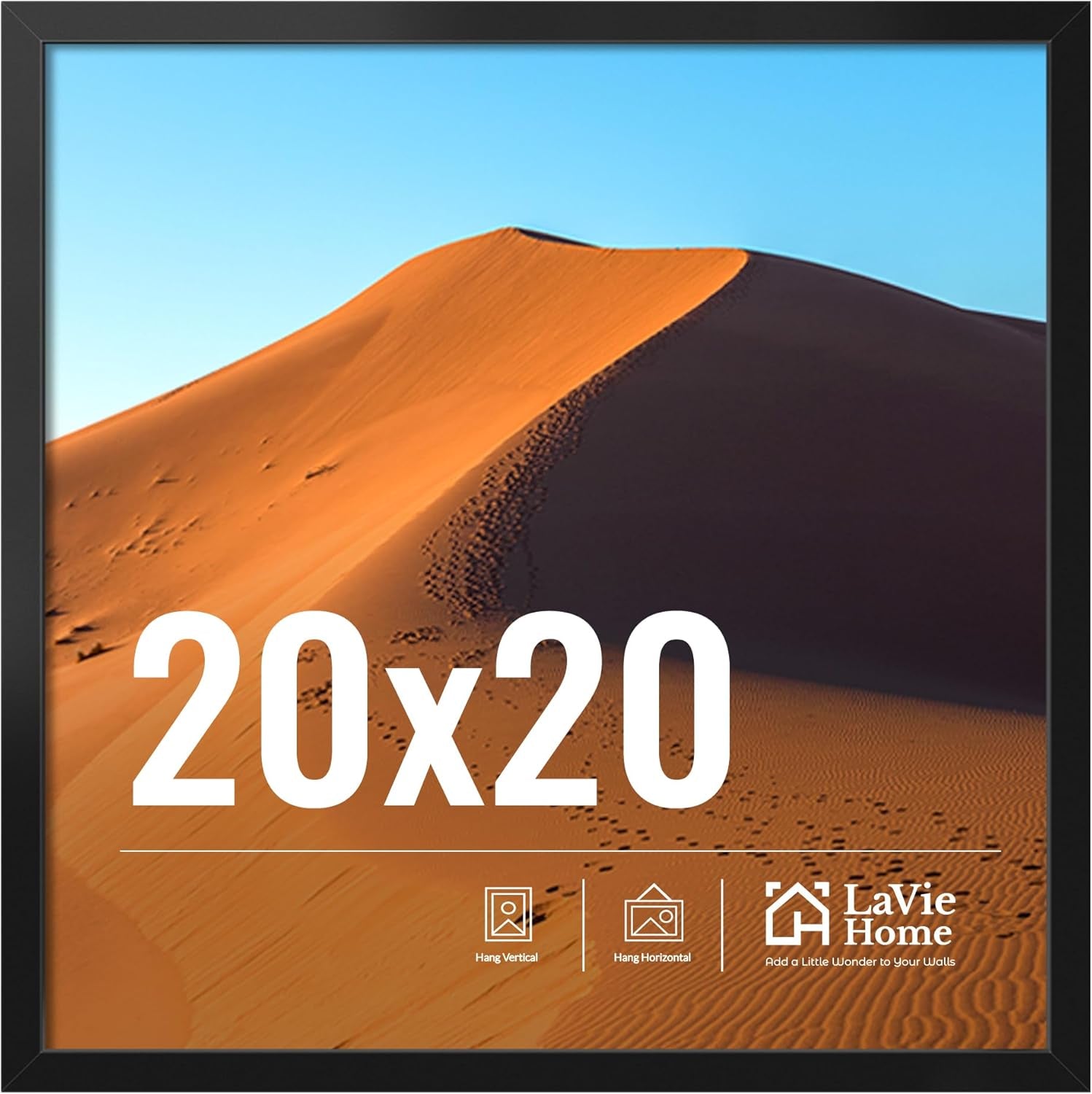 11x14 Black Picture Frame – Wall Display Classic Collection