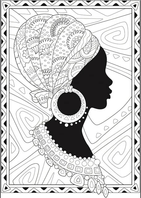 African Woman Abstract Art Canvas Paintings Africane Girl Africa Art Posters and Prints Wall Art Pictures for Living Room Decor