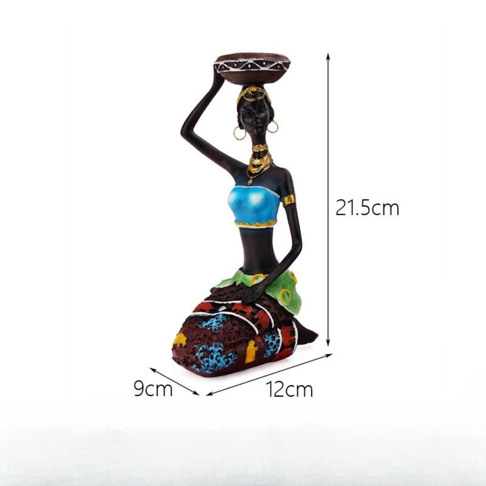 African Style Decorative Ornaments for Black People, Creative Home Decor, Character Art, Sculpture, Resin Crafts, Ornaments