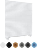 Cordless No-Drill Pleated Paper Window Blinds – Self-Adhesive Temporary