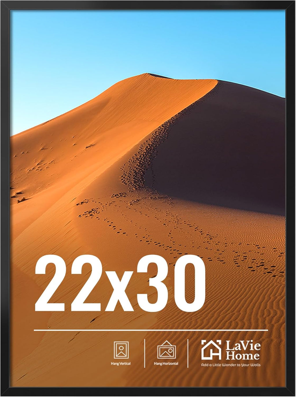 11x14 Black Picture Frame – Wall Display Classic Collection