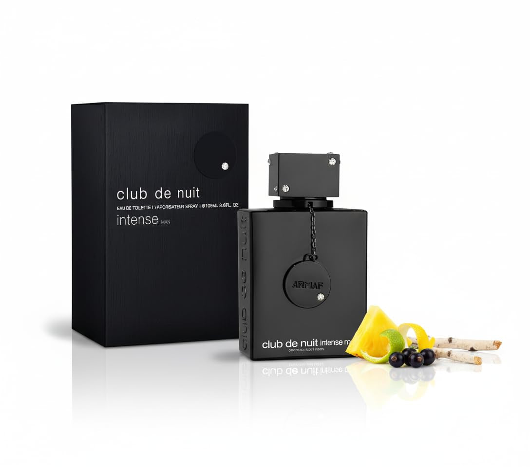 Club De Nuit Intense Man EDT Men New in Box, Black , 3.6 Fl Oz