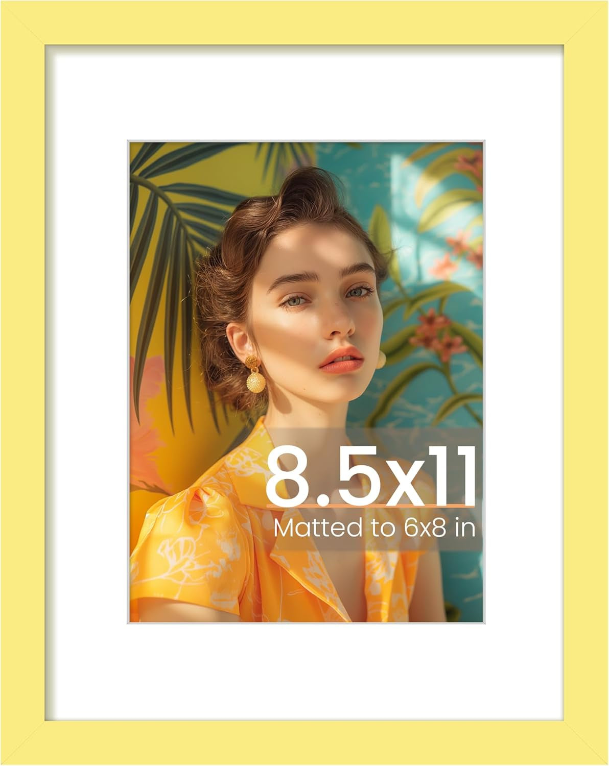 11x14 Black Picture Frame – Wall Hanging with Mat Option