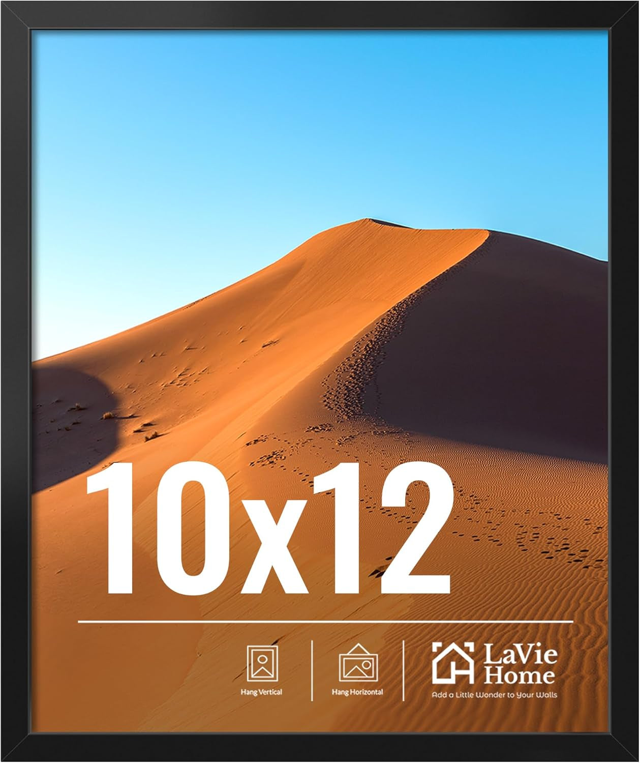 11x14 Black Picture Frame – Wall Display Classic Collection