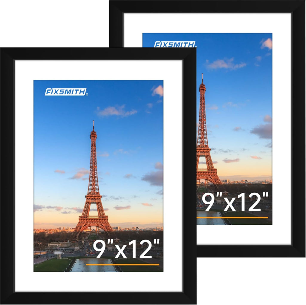 8x10 Picture Frames Set of 2 – Black Wall or Tabletop Display