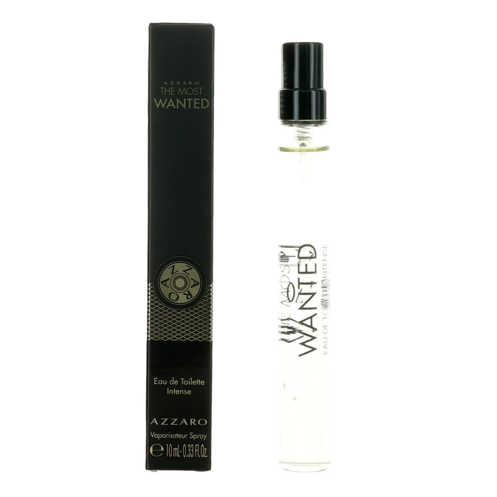 Azzaro The Most Wanted by Azzaro, 0.33 oz EDT Intense Spray for Men