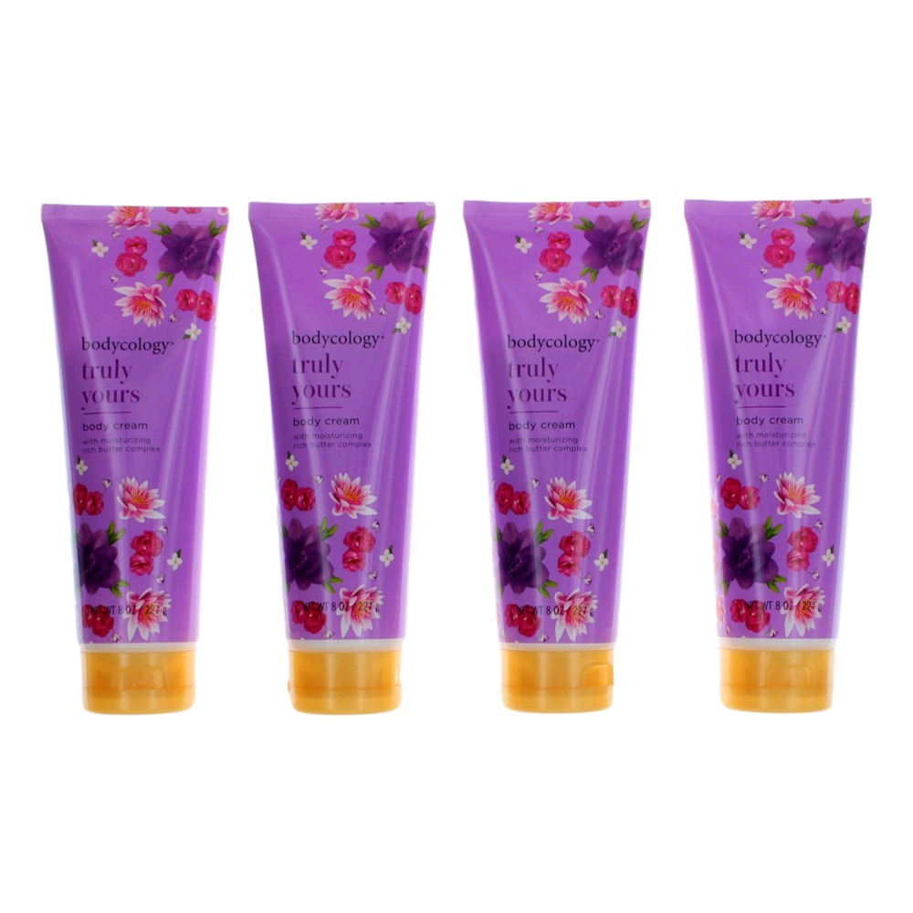 Truly Yours by Bodycology, 4 Pack 8oz Moisturizing Body Cream women