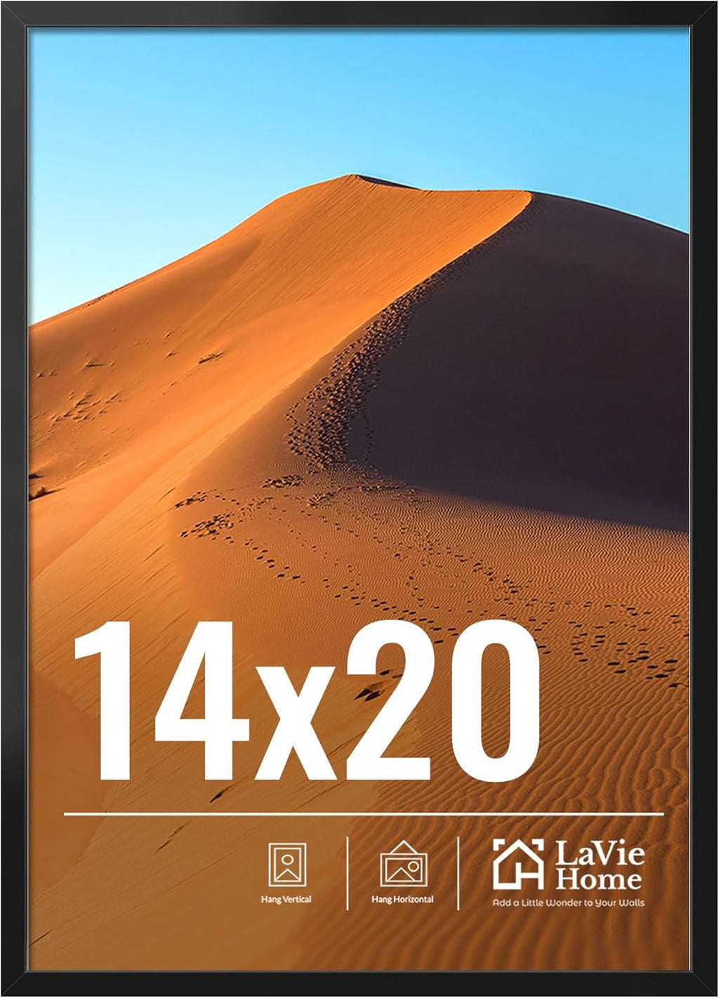 11x14 Black Picture Frame – Wall Display Classic Collection