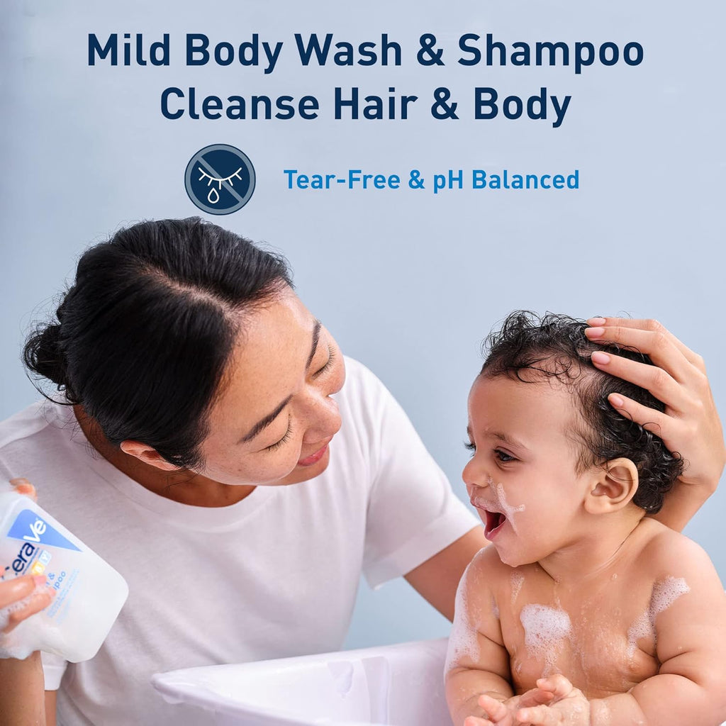 Baby Wash & Shampoo, Fragrance, Paraben, & Sulfate Free Shampoo for Tear-Free Baby Bath Time, 8 Ounce