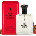 Red Classic Match Eau De Toilette - Spicy Woody Amber Fragrance for Men, Long-Lasting Masculine Scent, Affordable Cologne Alternative, Signature Fragrance - 2.54 Fl Oz