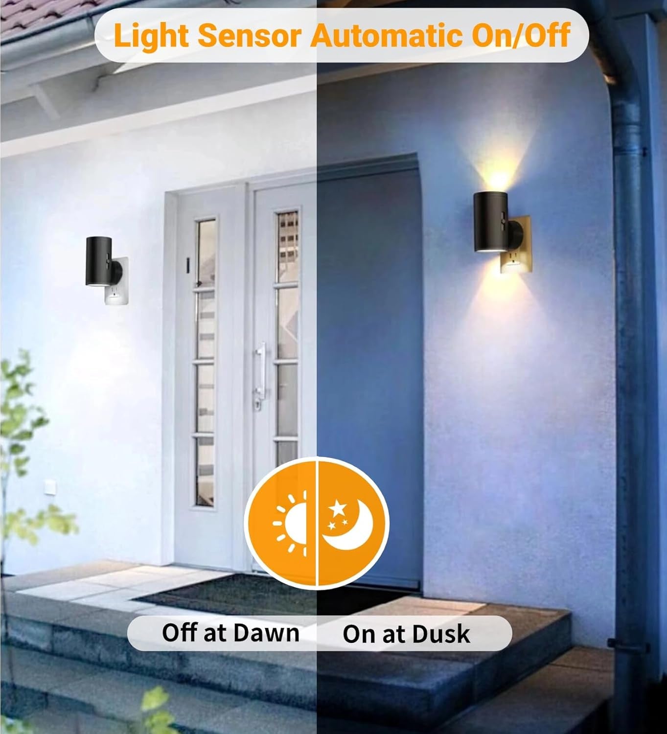 LED Night Lights Plug into Wall, Dusk to Dawn Sensor,5-300Lm Adjustable Brightness, Soft White 3000K,Dimmable Night Lights for Kitchen,Hallway Bedroom,Stairs, 2 Pack