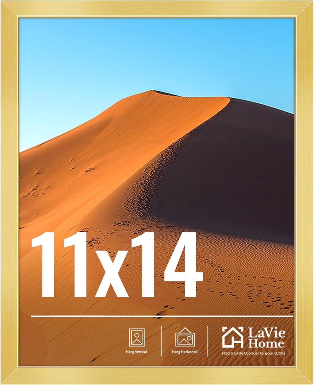 11x14 Black Picture Frame – Wall Display Classic Collection