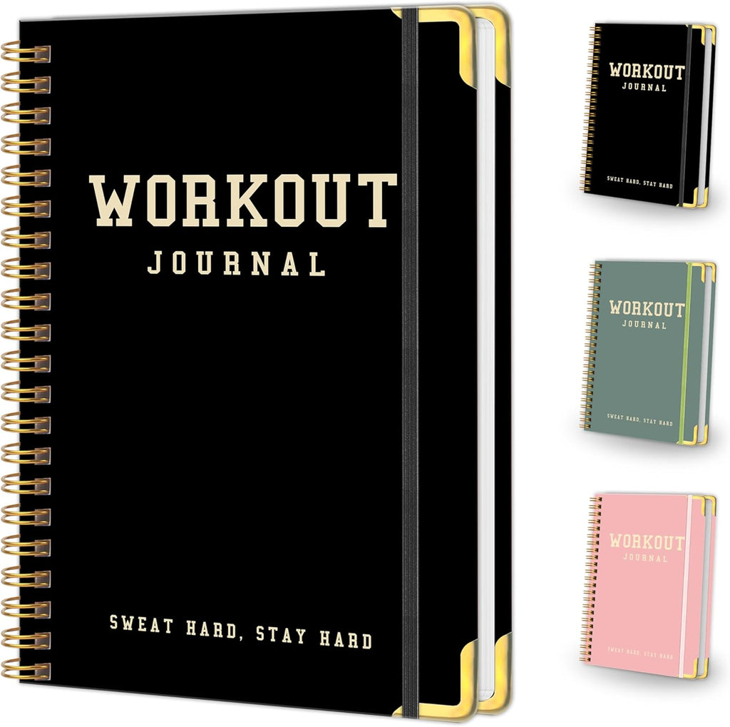 Fitness Workout Planner for Women & Men, A5(5.7" X 8.2") Workout Log Planner for Track Gym ＆ Home Workouts, Track Progress, Achieve Your Wellness Goals - Green