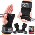 Weight Lifting Wrist Strap, Double Layer Leather Wrist Strap for Deadlift and Powerlifting, Adjustable Neoprene Padded Gym Workout Lifting Hooks (Pair)