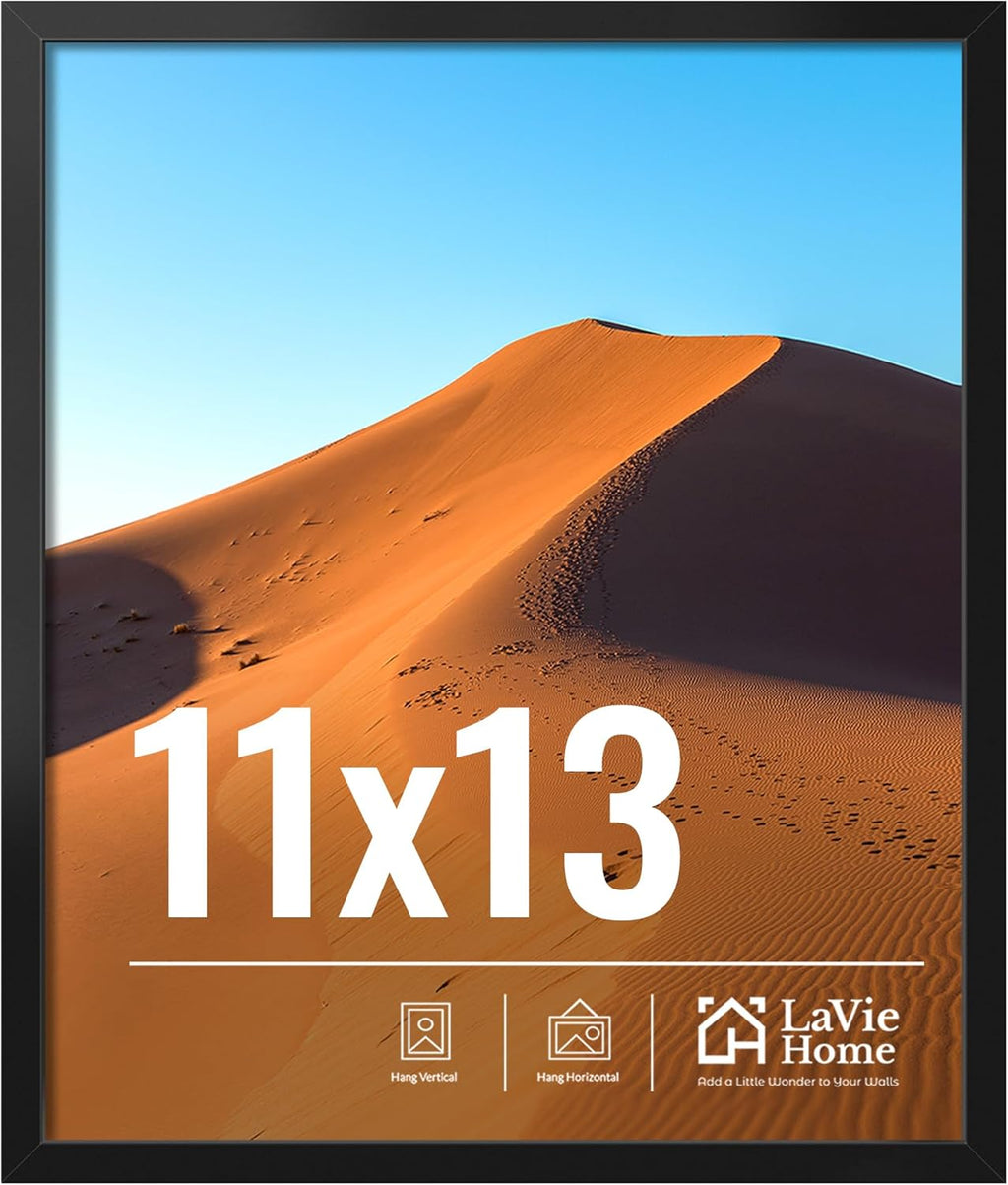 11x14 Black Picture Frame – Wall Display Classic Collection