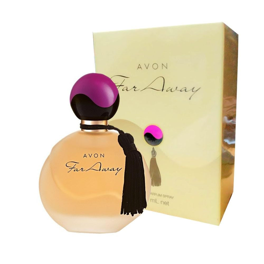 Far Away Eau De Parfum Spray for Women 1.7 Fl Oz, Signature Floral Amber Scent