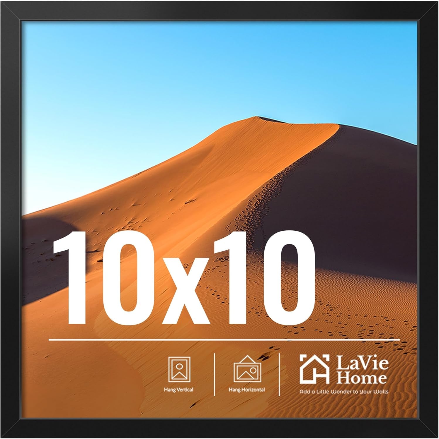 11x14 Black Picture Frame – Wall Display Classic Collection