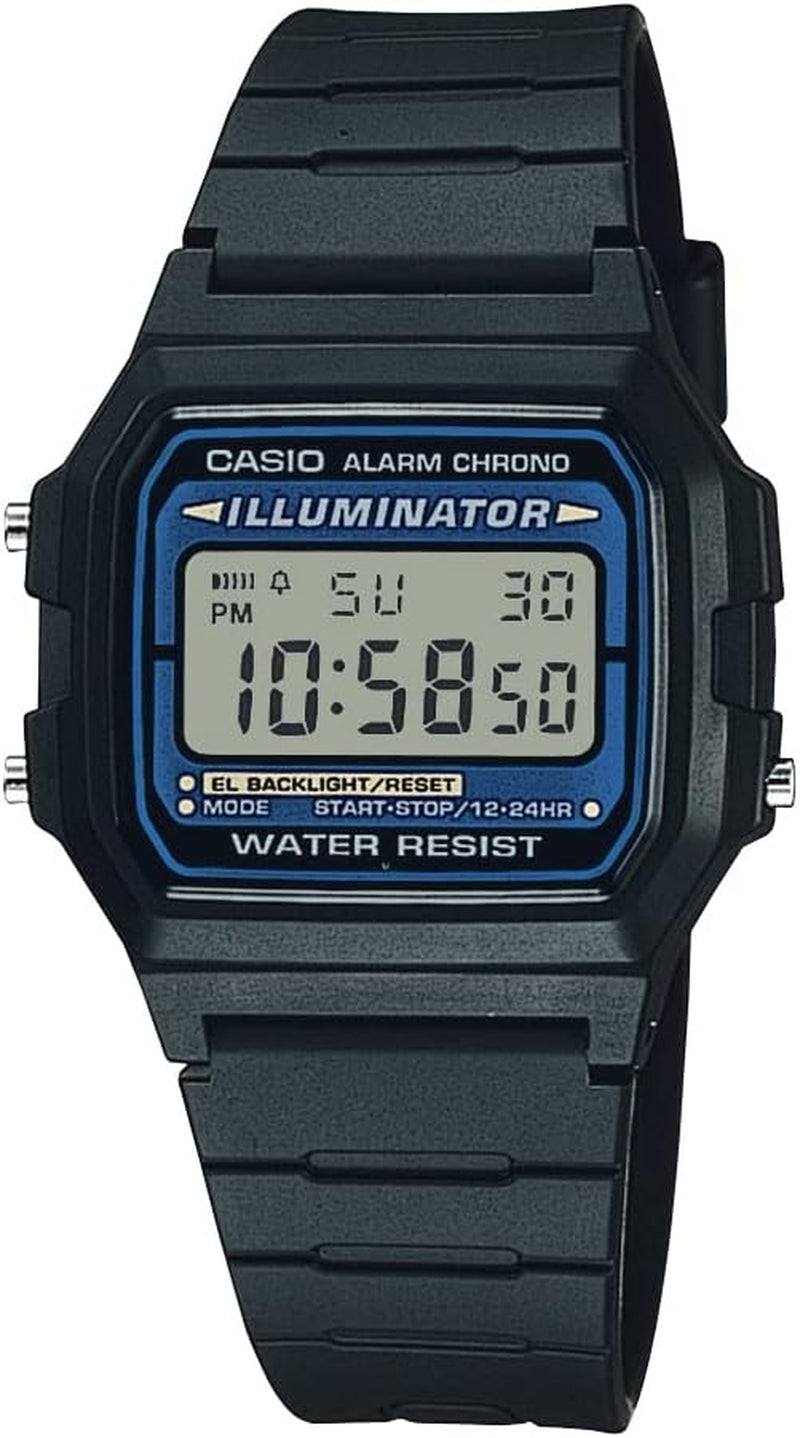 Men'S Vintage F105W-1A Illuminator Water Resistant Sport Watch