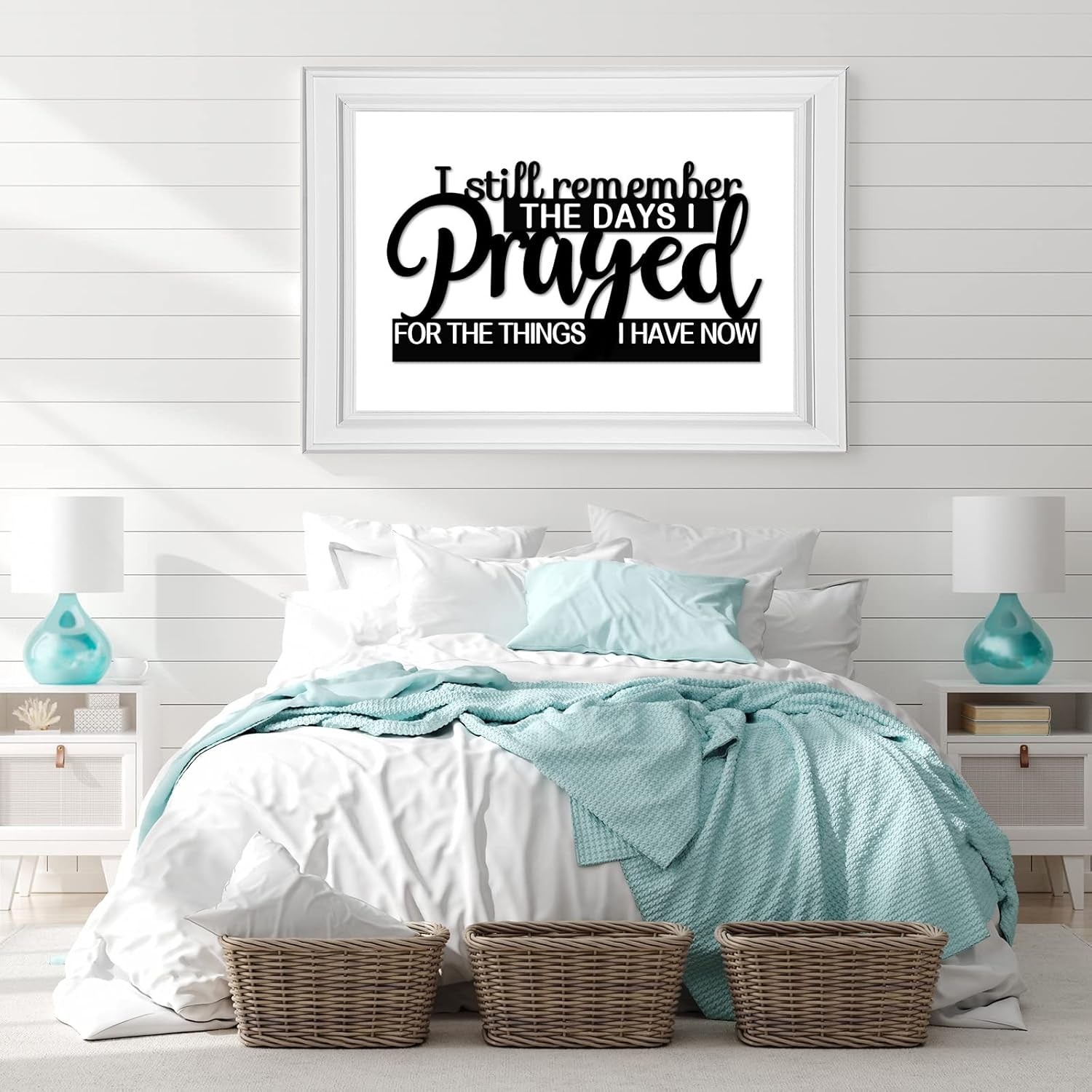 I Still Remember the Days I Prayed Sign Inspirational Table Blessed Signs Motivational Decor Farmhouse Table Home Centerpieces Faith Wooden Shelf for Living Room Office(Classic Style)