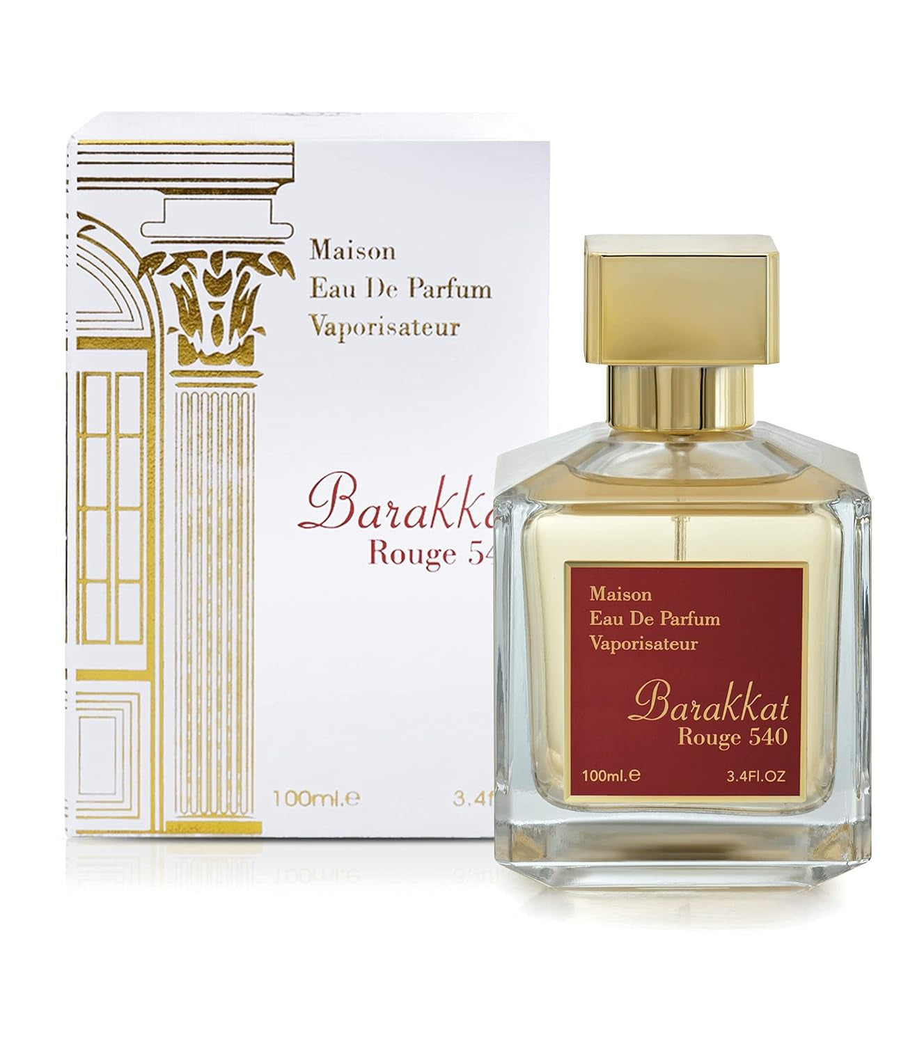 Barakkat Rouge 540 by Maison Alhambra for Women - 3.4 Oz EDP Spray