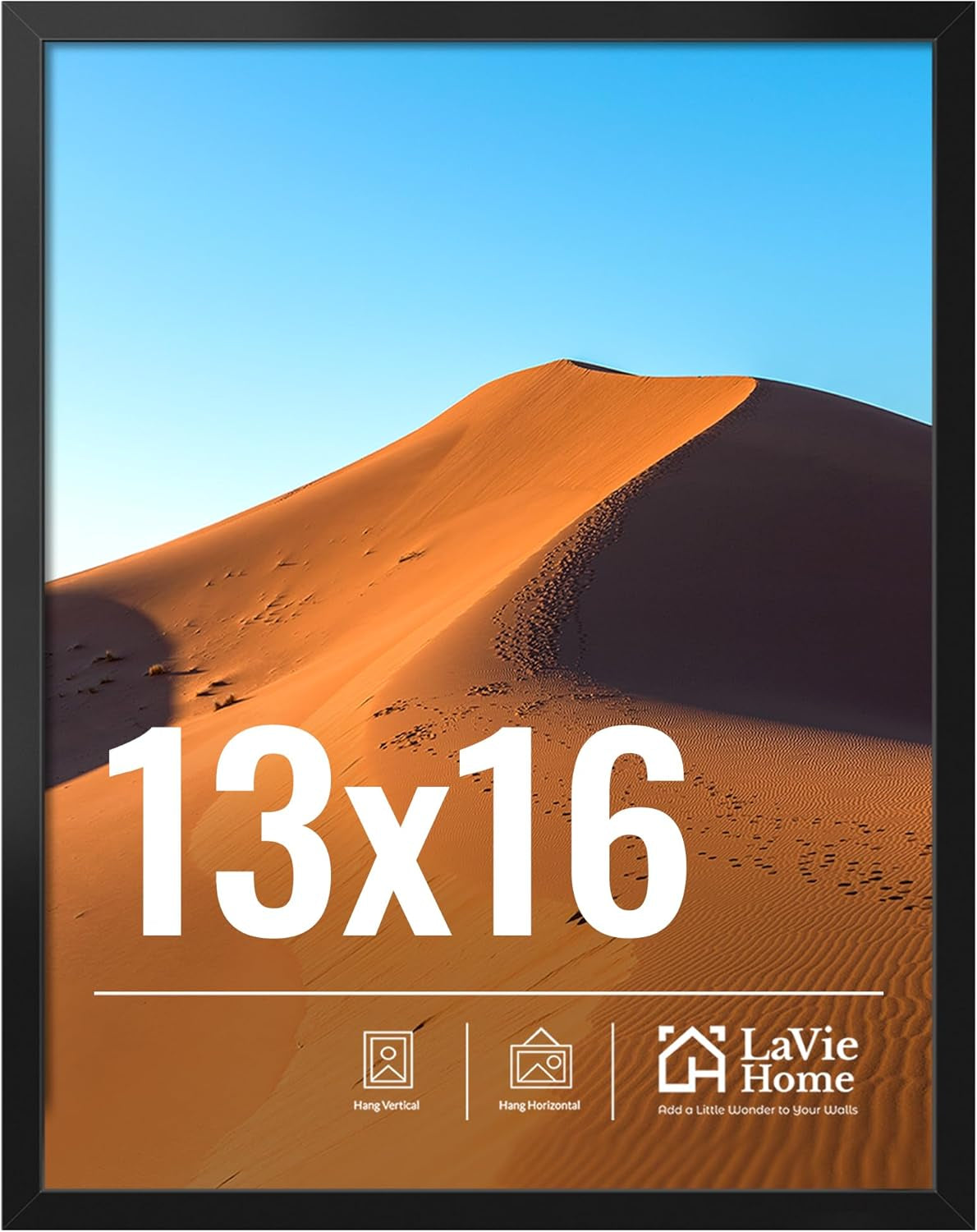 11x14 Black Picture Frame – Wall Display Classic Collection