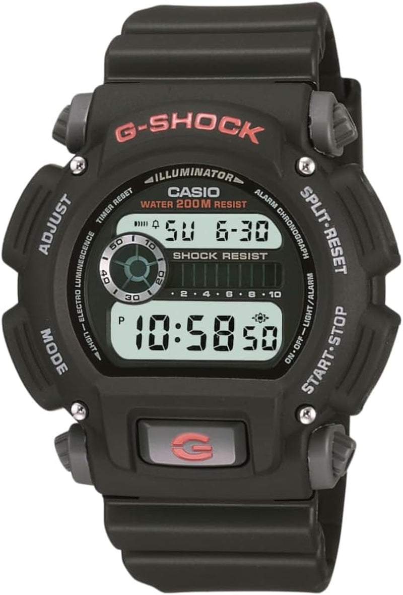 DW9052 Series | Men’S Digital Watch | G-Shock | 1/100 SEC Stop Watch | Countdown Timer | LED Light | 200M WR | Shock Resistant | Multi Alarm | Auto Calendar | Dual Time | 2 Yr Batt