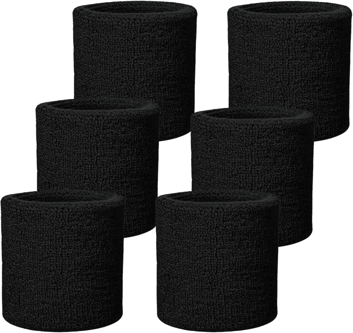 Wristbands Sweatbands for Men & Women, Breathable Tennis Wrist Bands Absorbent Sweat Band Multiuse Wristband for Basketball, Running, Gym, Working Out