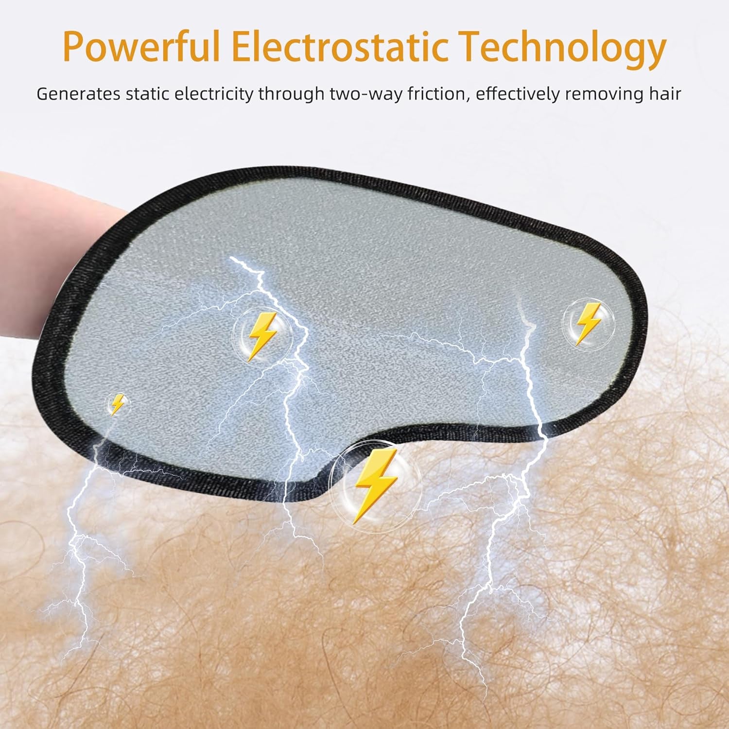 Pet Hair Removal Glove for Dogs Electrostatic Pet Gloves Hair Removal for Cats Animal Fur Grooming Mitt Reusable Magic Brush Hair Remover Tool for Carpet, Clothing, Laundry, Couch, Car Seat