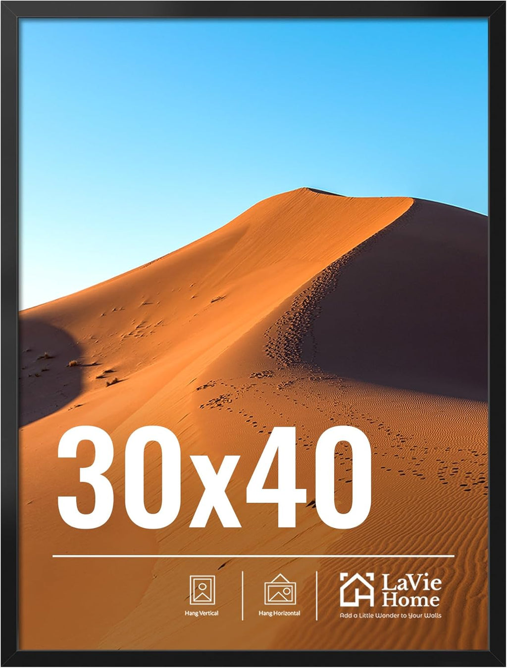 11x14 Black Picture Frame – Wall Display Classic Collection