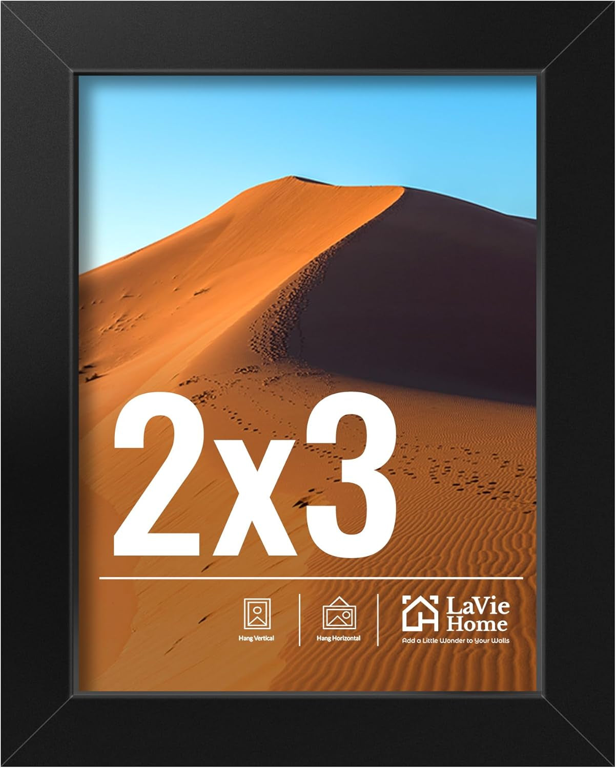 11x14 Black Picture Frame – Wall Display Classic Collection