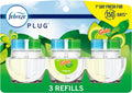 Plug-In Air Freshener, Odor-Fighting Scented Oil Refill, Air Fresheners for Home, Bathroom and Kitchen, Long Lasting, Gain Original Scent, 0.87Oz Refills, Blue and Green, 3 Count