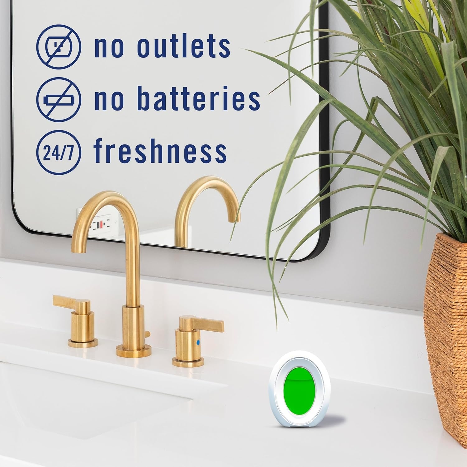 Bathroom Air Freshener, Odor-Fighting, Plug-In Alternative, Air Fresheners for Home, Bathroom and Kitchen, Closet, Pet & Litter Box Odor Fighter, Gain Original Scent, Multicolor, 4 Count