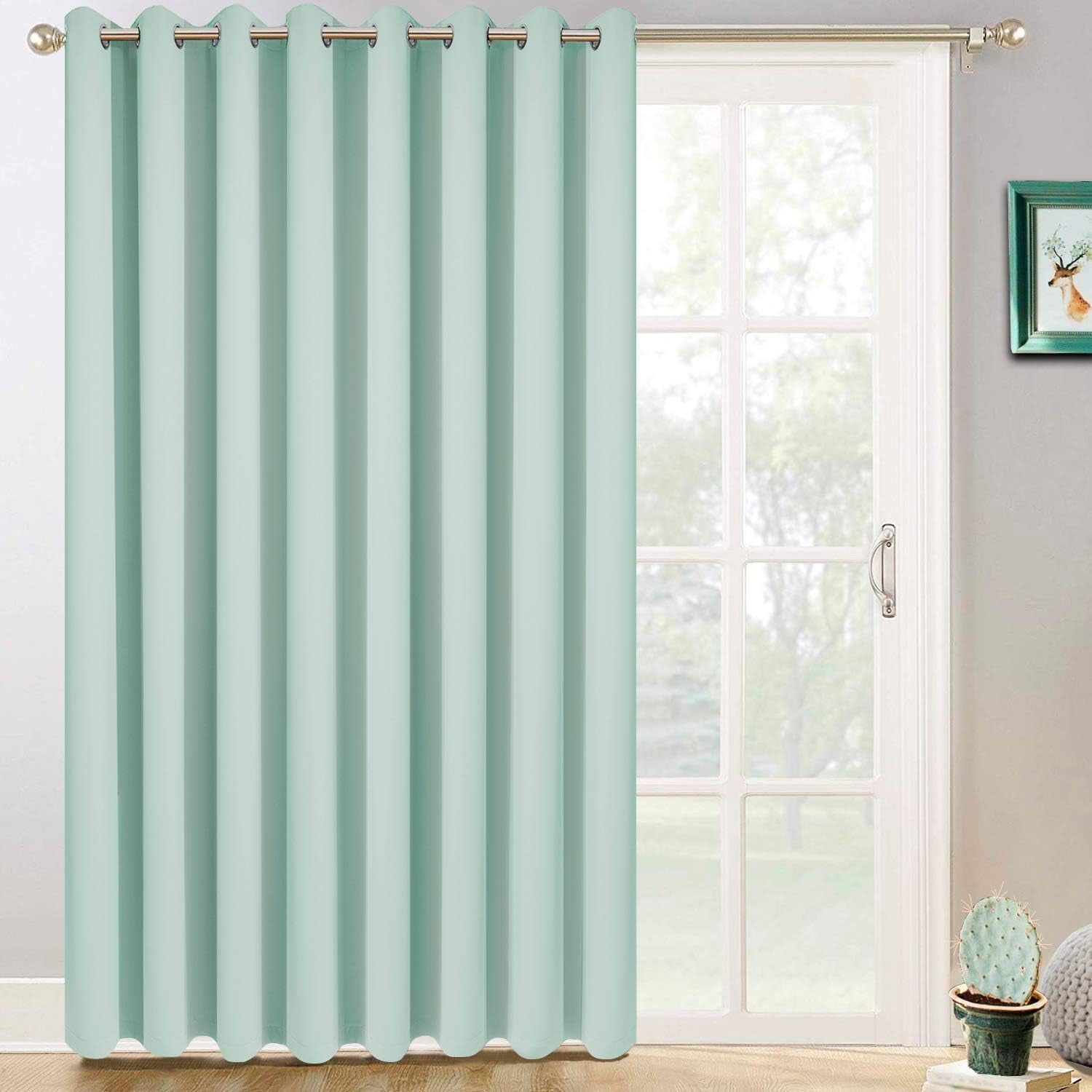 Room Darkening Gray Blackout Curtains 84 Inch Long Light Blocking Thermal Insulated Window Treatment Grommet Drapes for Bedroom Living Room, 52W X 84L, Grey Curtains, 2 Panels