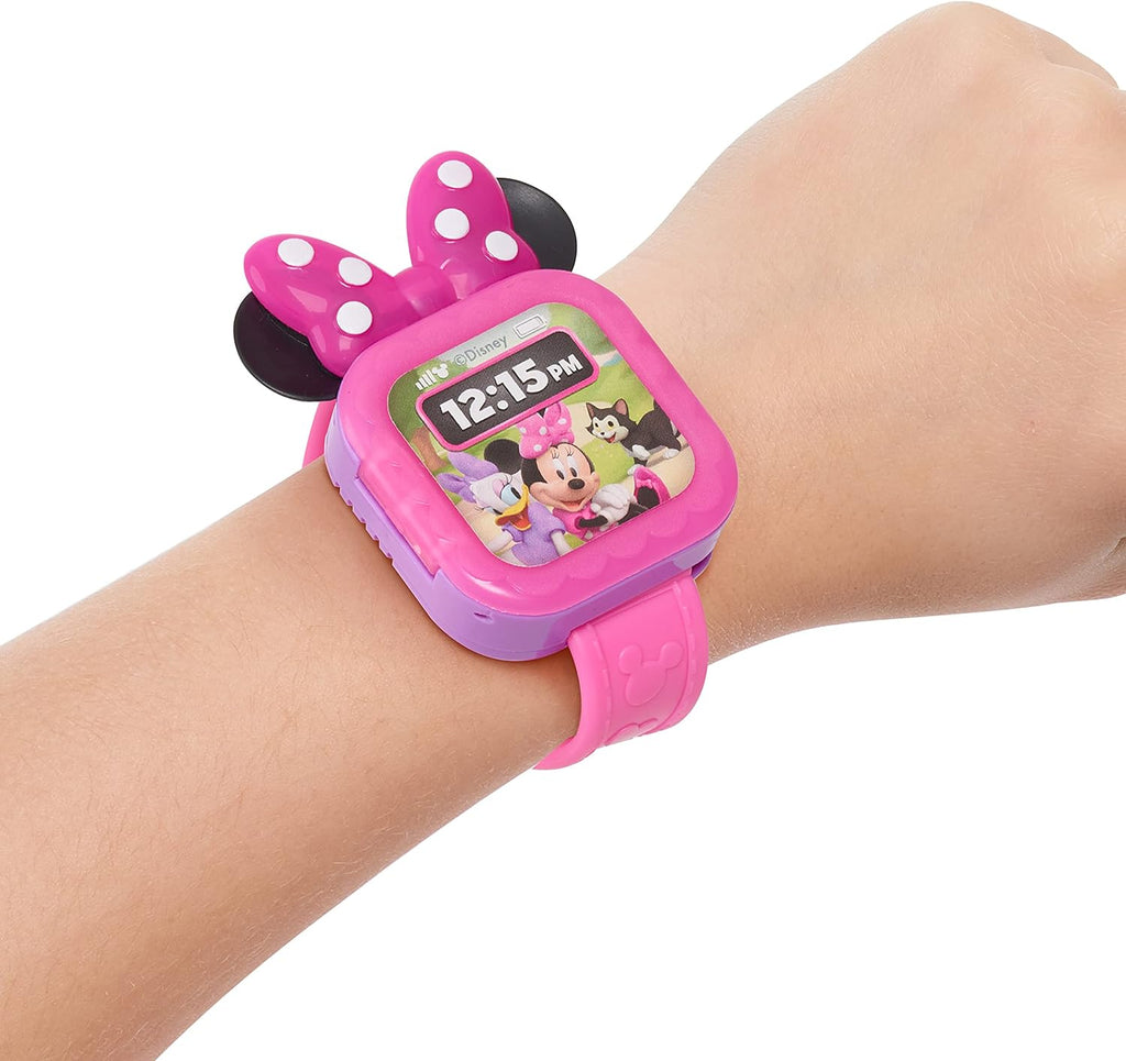 Junior Minnie Mouse Play Smart Watch with Lights and Sounds, 3-Pieces, Pretend Play, Kids Toys for Ages 3 up by Just Play