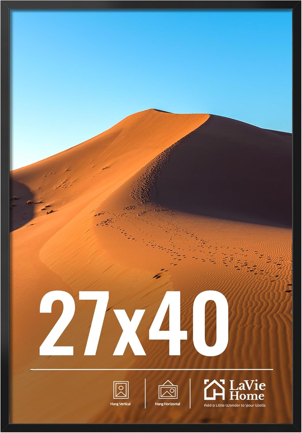 11x14 Black Picture Frame – Wall Display Classic Collection