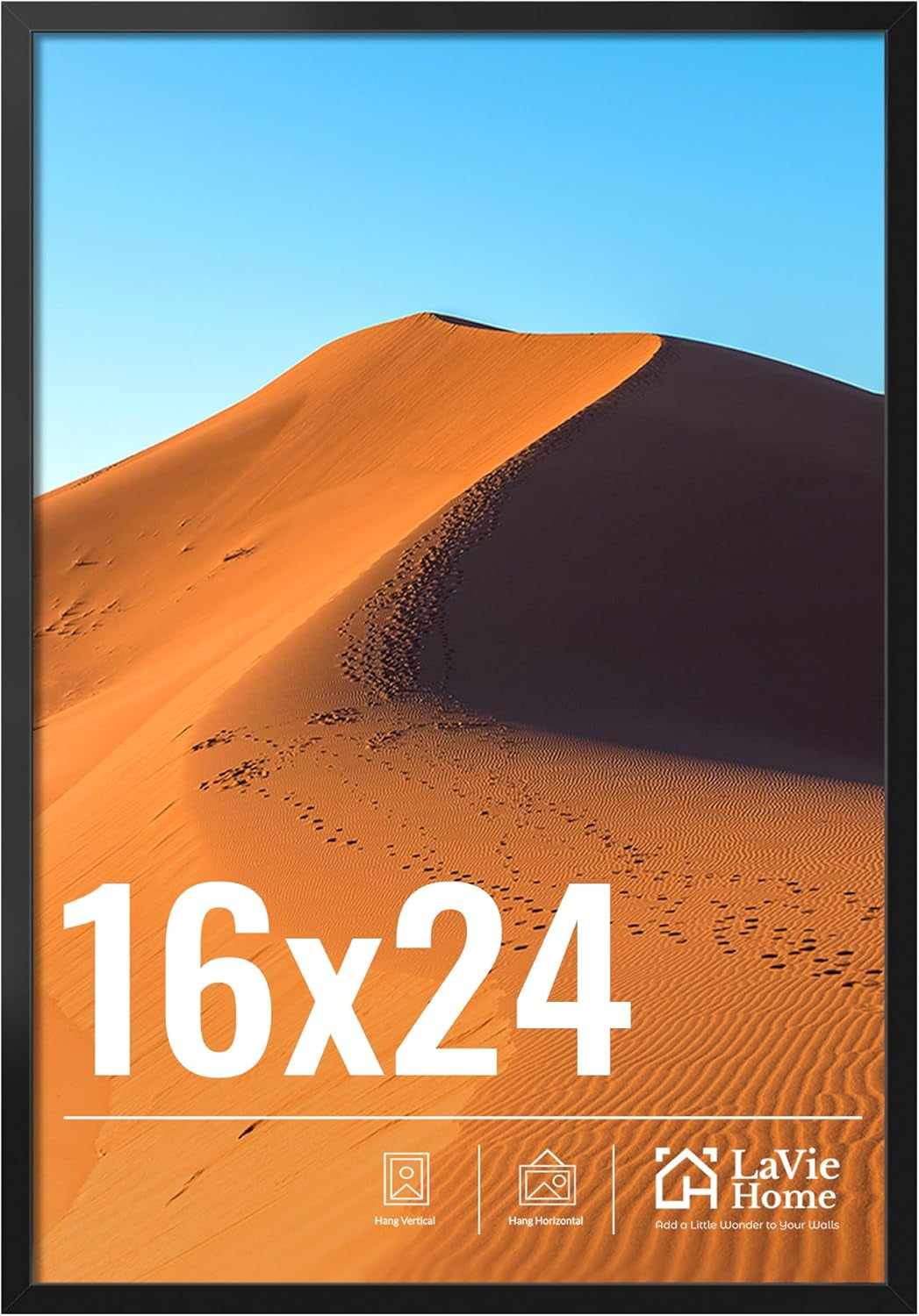 11x14 Black Picture Frame – Wall Display Classic Collection